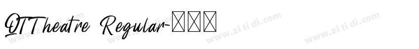 QTTheatre Regular字体转换